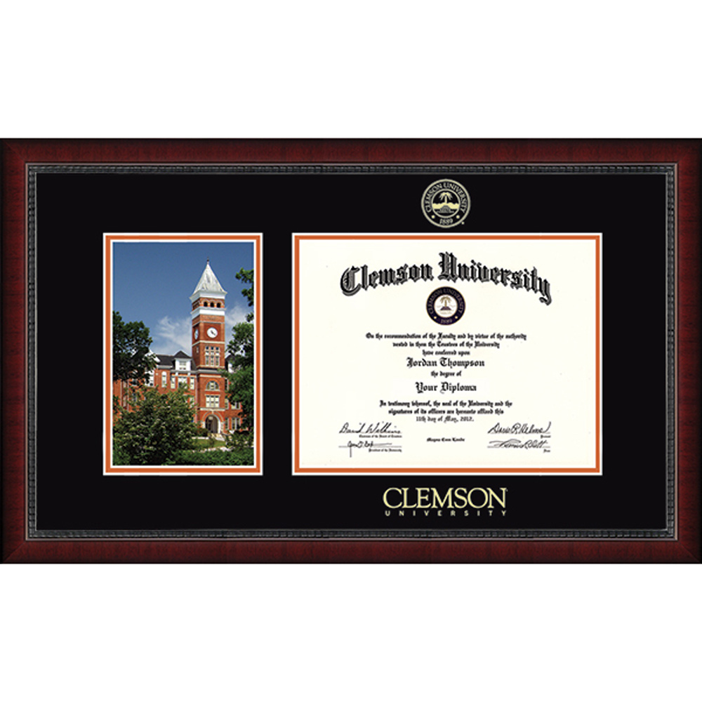 Clemson Campus Scene Diploma Frame