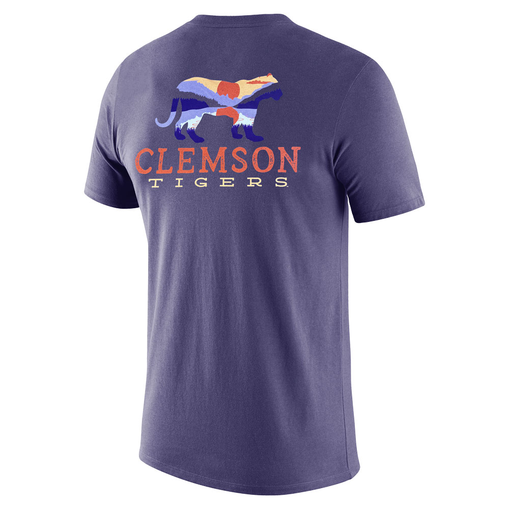 Clemson Comfort Colors Landscape Tiger Tee