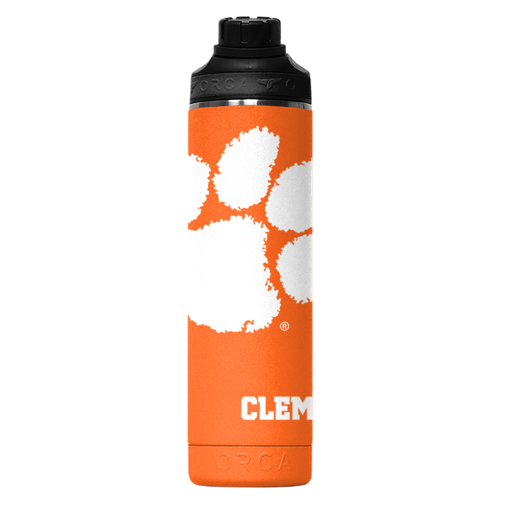 Clemson Orca Large Logo Hydra Bottle