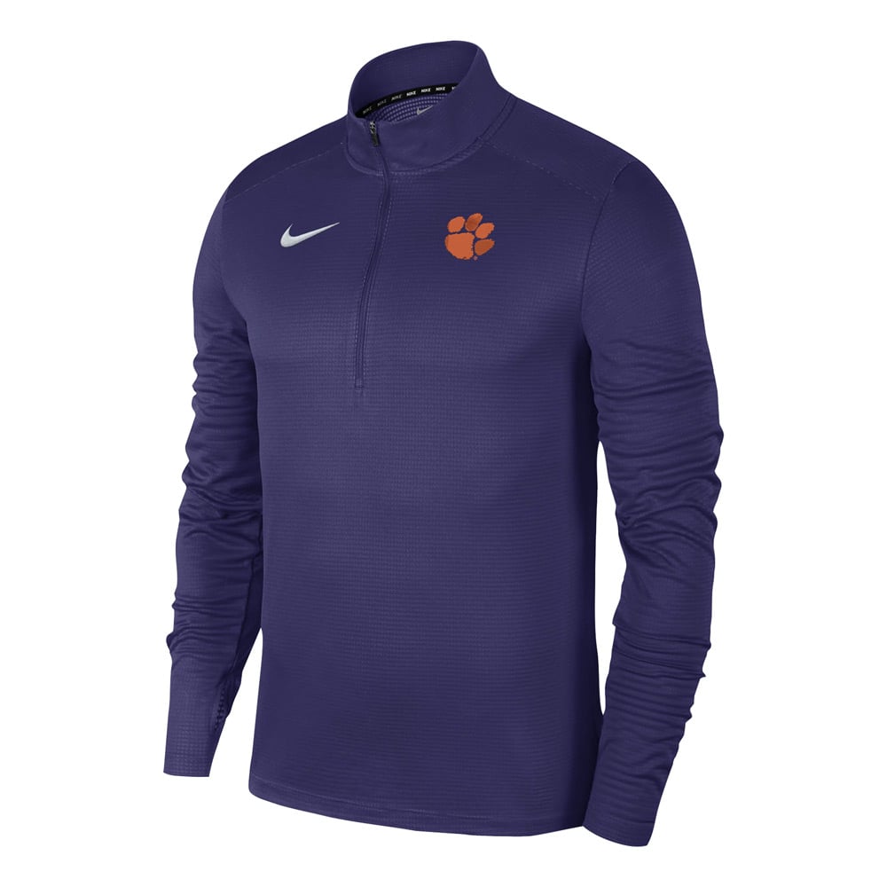 Clemson Nike Pacer 1 4 Zip Top