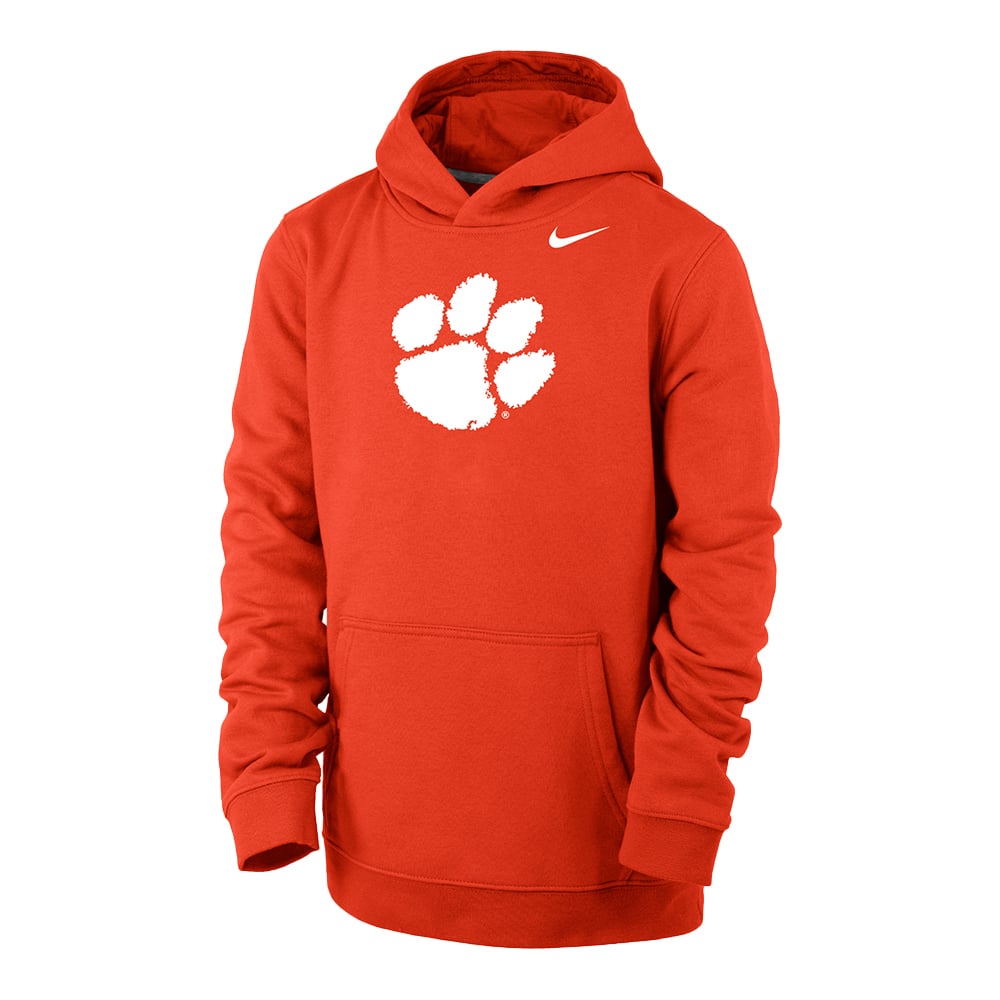 Clemson Nike Youth Club Fleece Hoodie