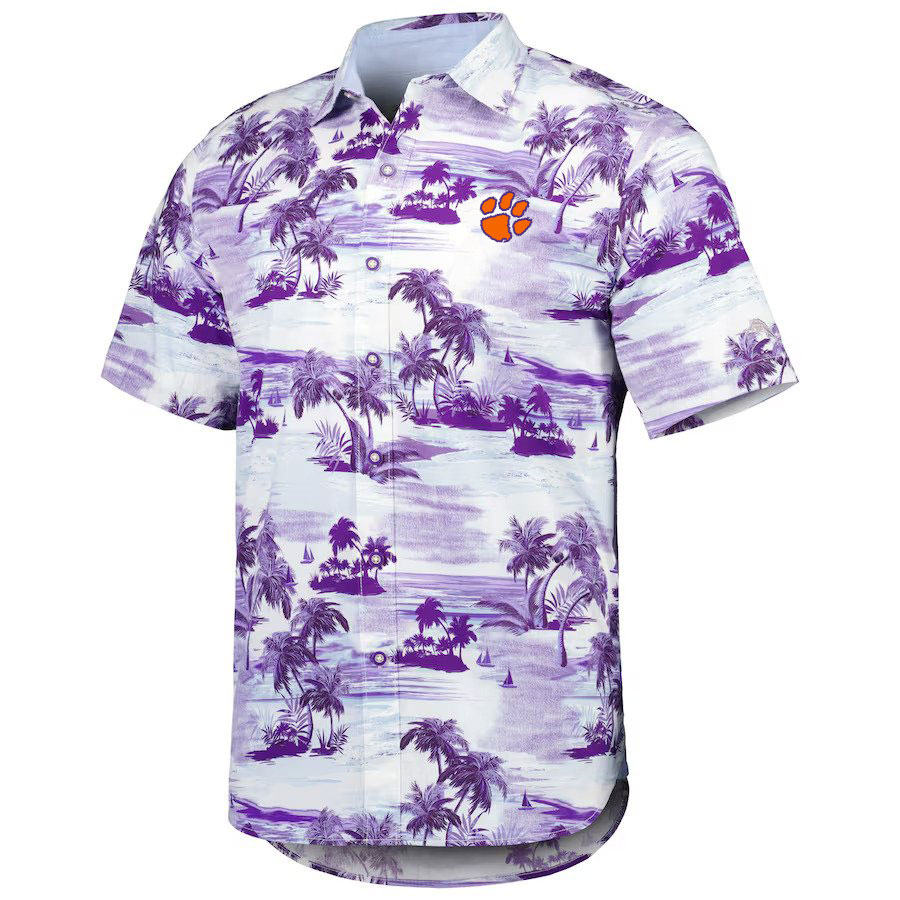 Clemson Tommy Bahama Tropical Horizons Short Sleeve Shirt