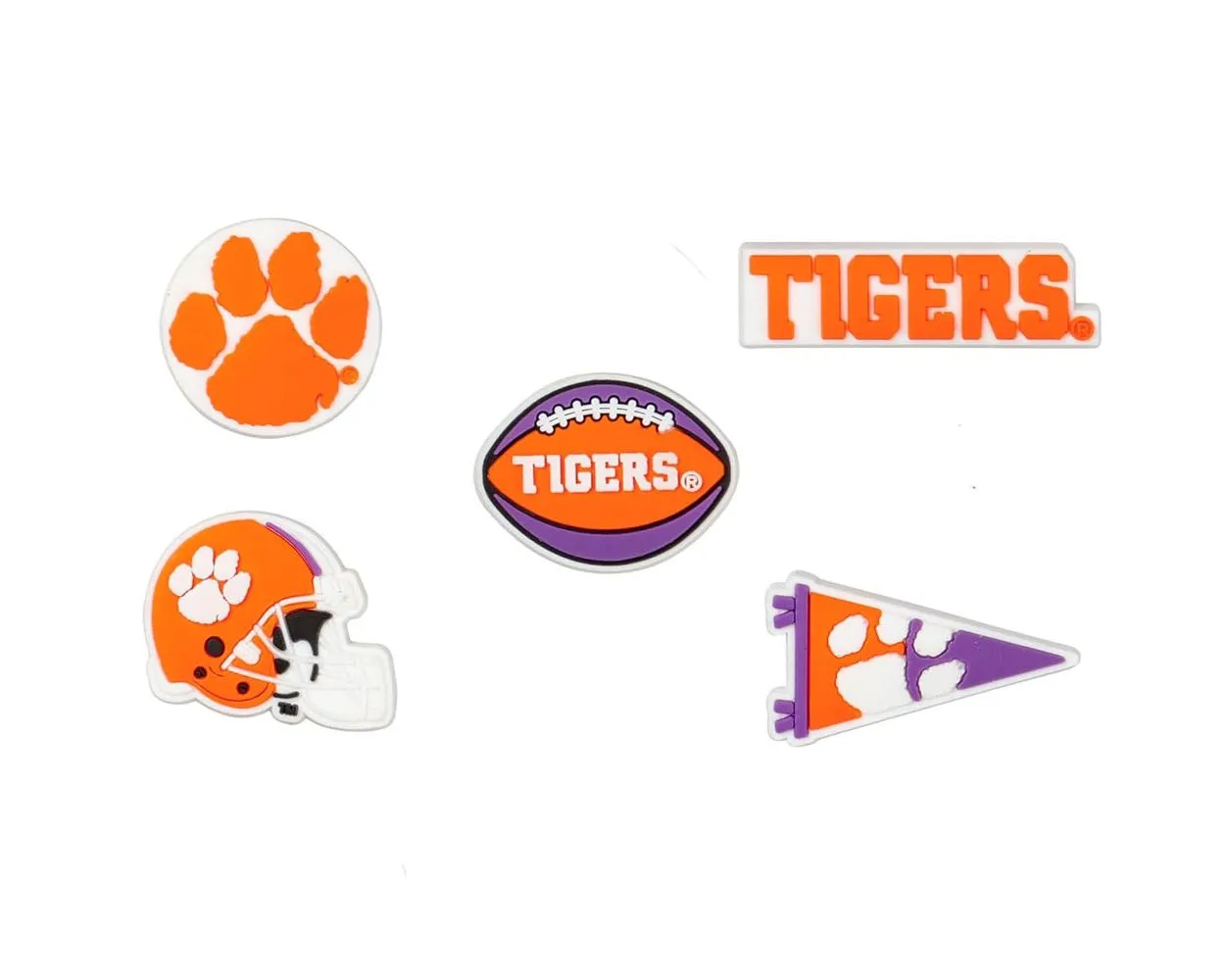 Clemson croc jibbitz top