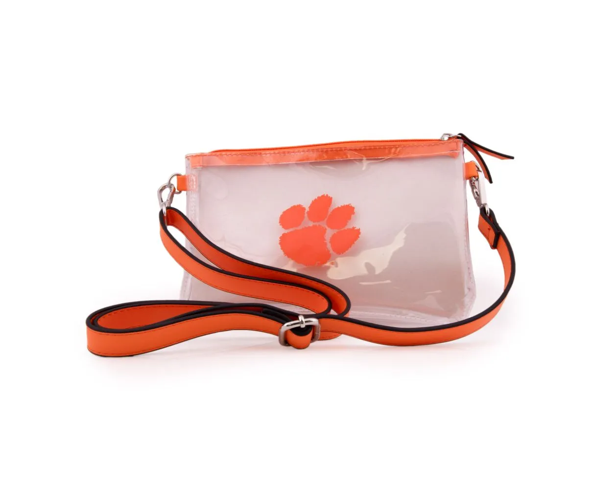 Clemson Clear Crossbody Bag