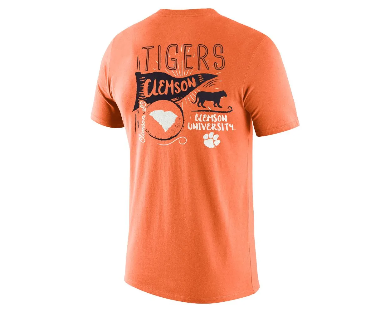 Clemson Comfort Colors Pennant State Tee
