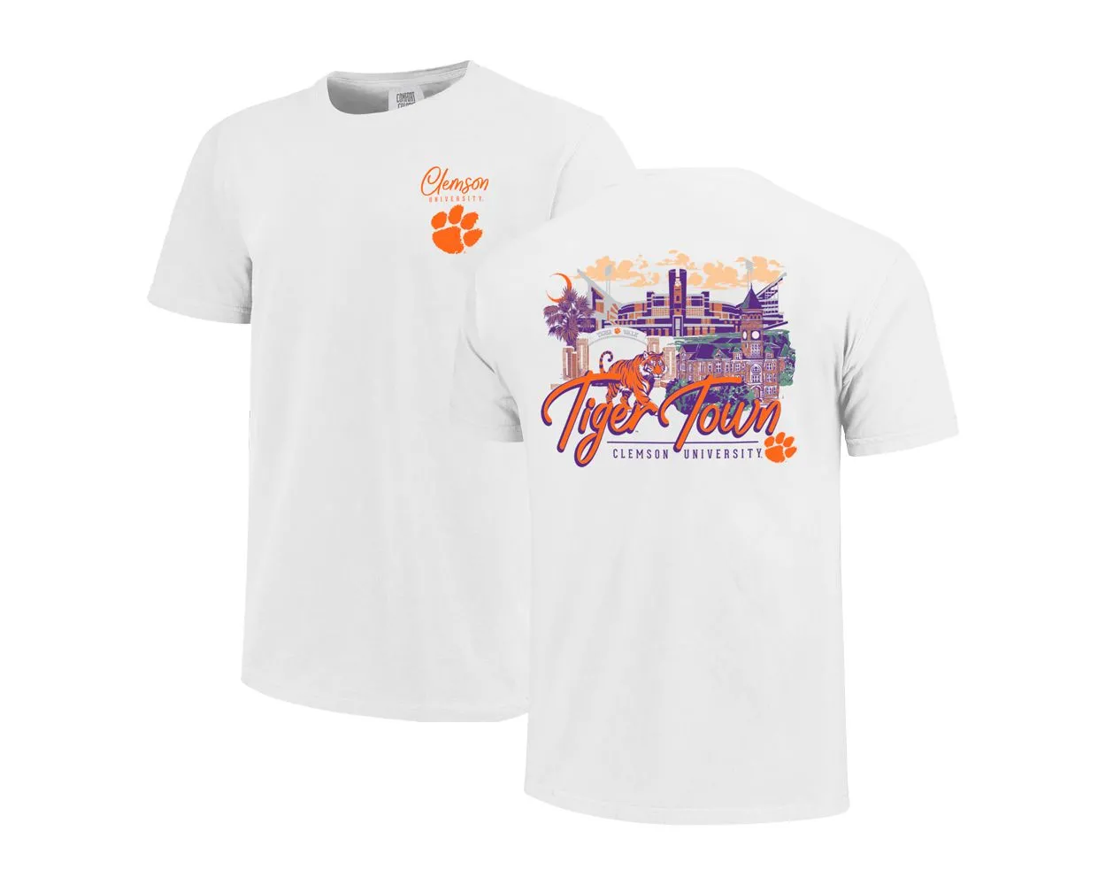 Clemson Comfort Colors Tiger Town Tee