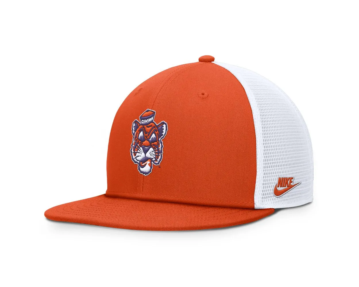 Clemson Nike Flat Bill Vault Tiger Face Cap
