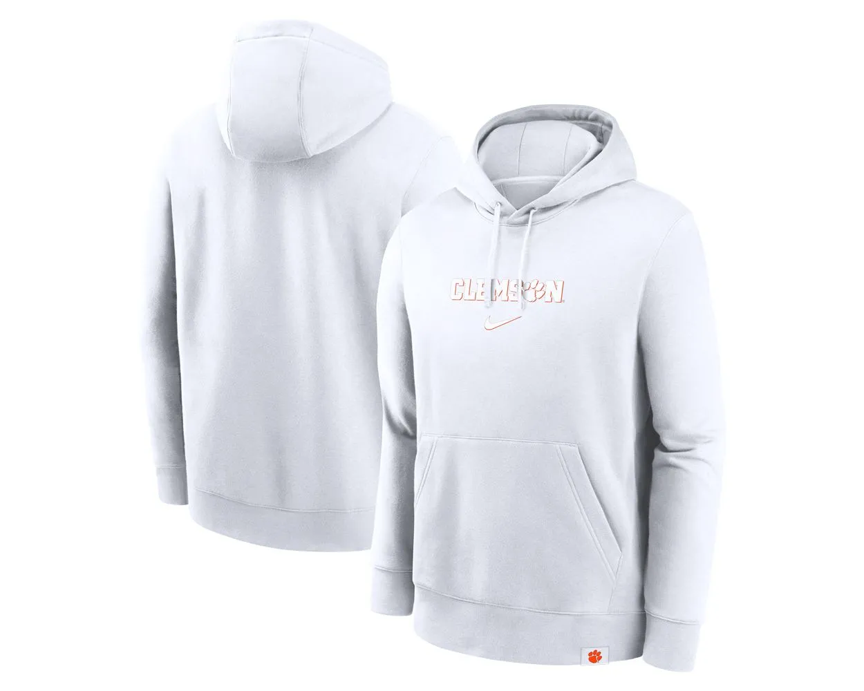 White clemson hoodie discount