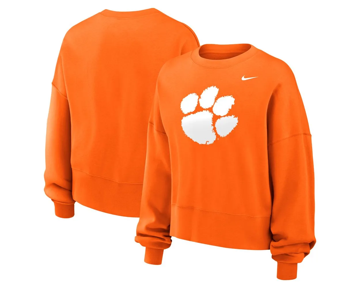 Clemson Nike Women s Oversized Logo Crew