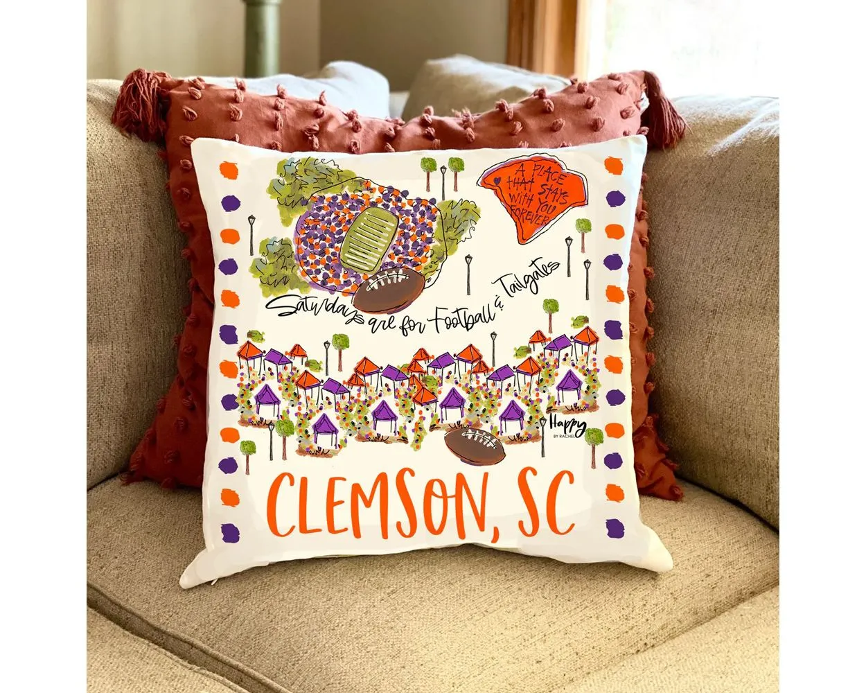 Clemson pillow cheap
