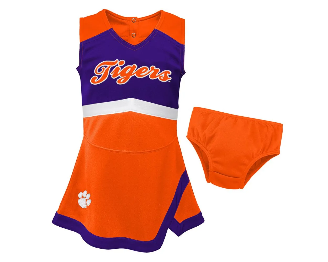 Clemson Toddler Cheer Captain Dress Set