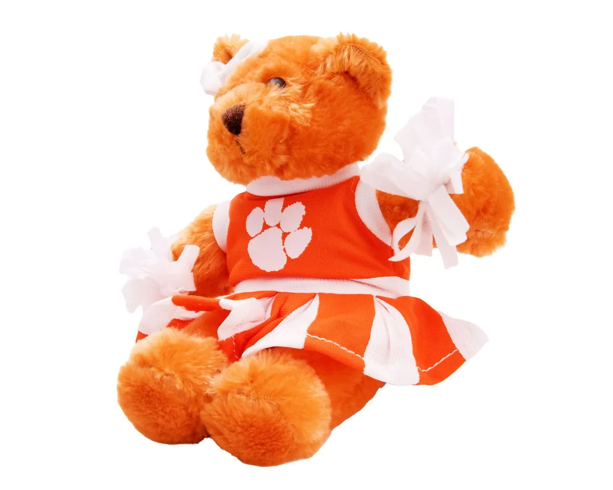Clemson Fuzzy Cheerleader Bear