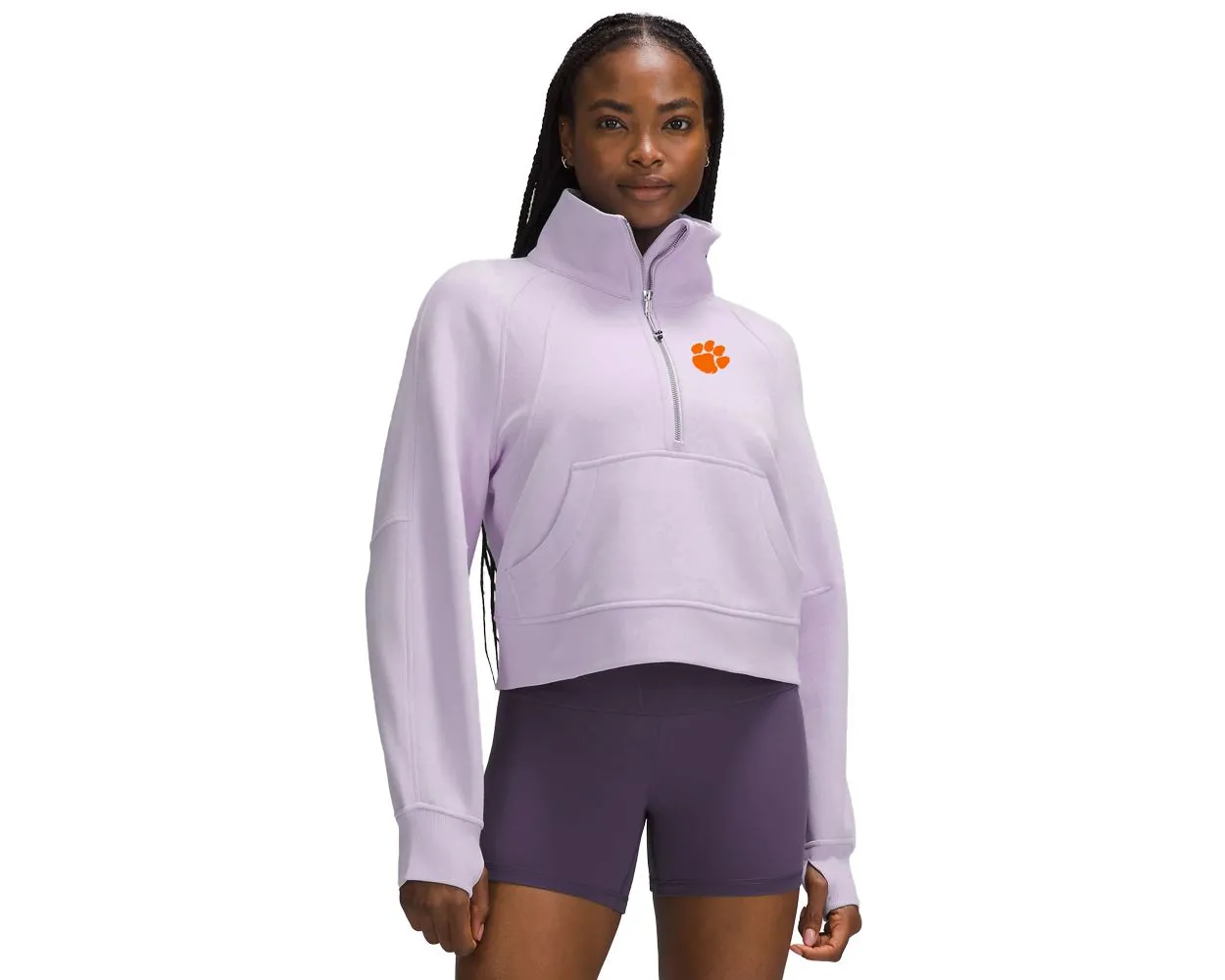Clemson lululemon Women s Scuba Funnel Neck Half Zip
