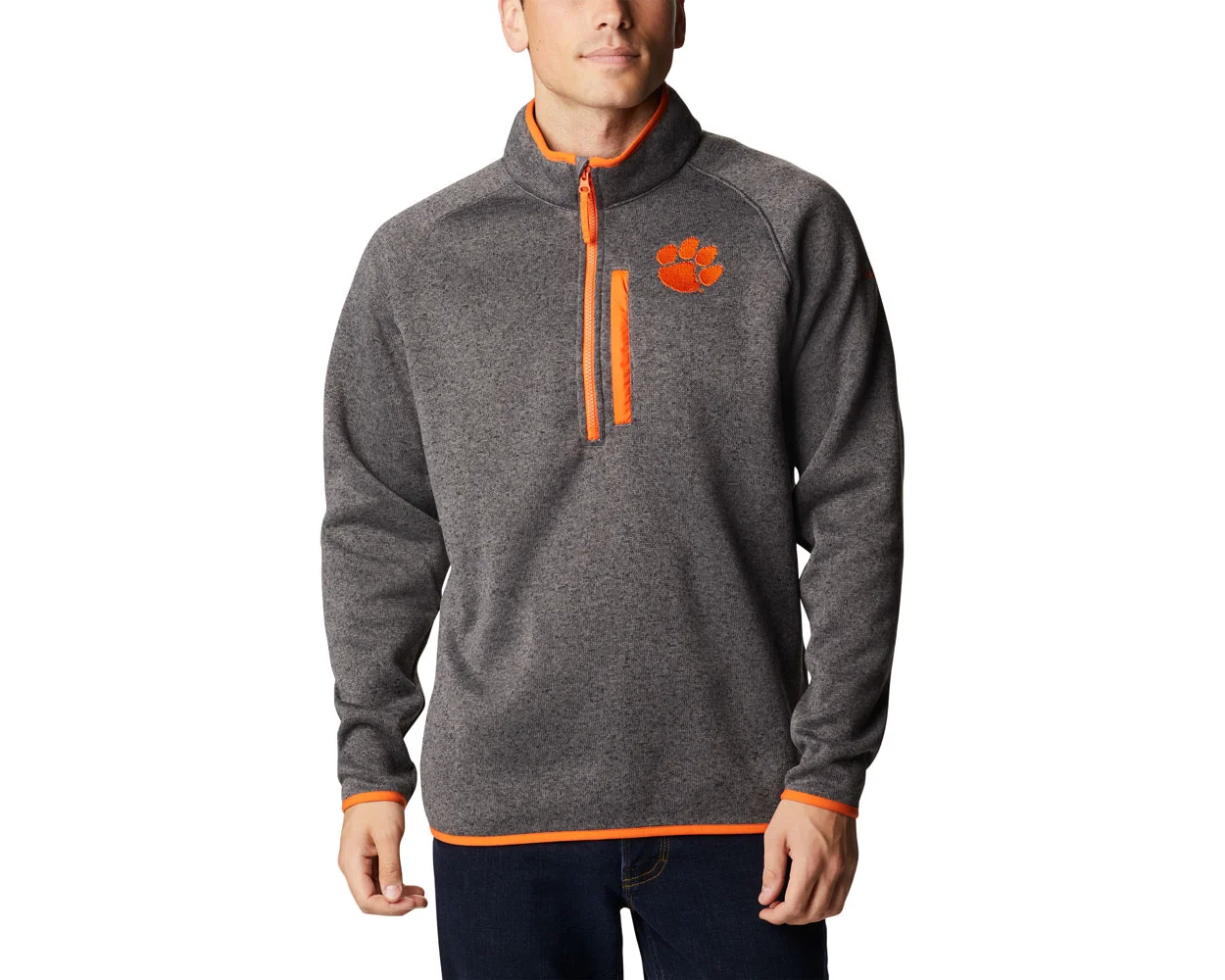 Clemson Columbia Canyon Point Sweater Fleece 1 2 Zip