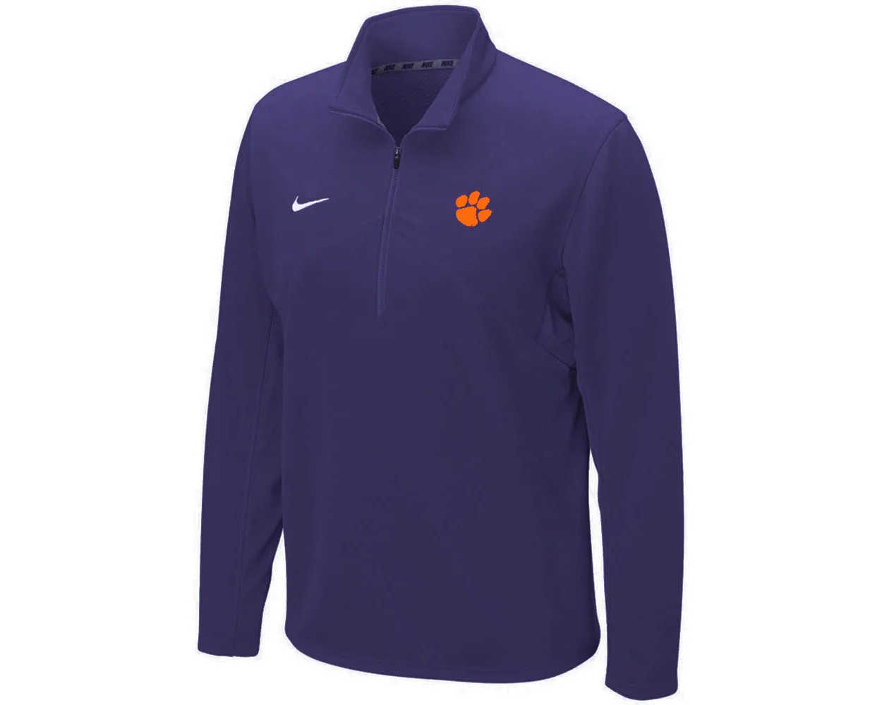 Clemson Nike Dri FIT Training 1 4 Zip Top
