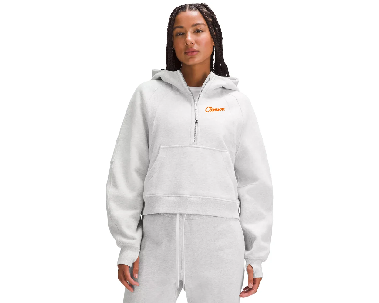 Clemson lululemon Women s Script Scuba Half Zip Hoodie