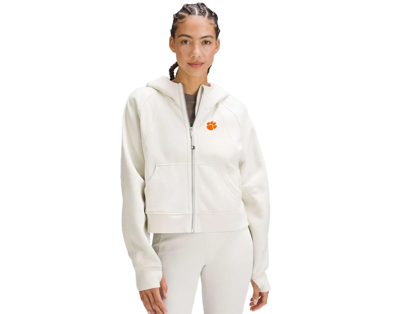 Lululemon Scuba Full-zip Hoodie In White | ModeSens