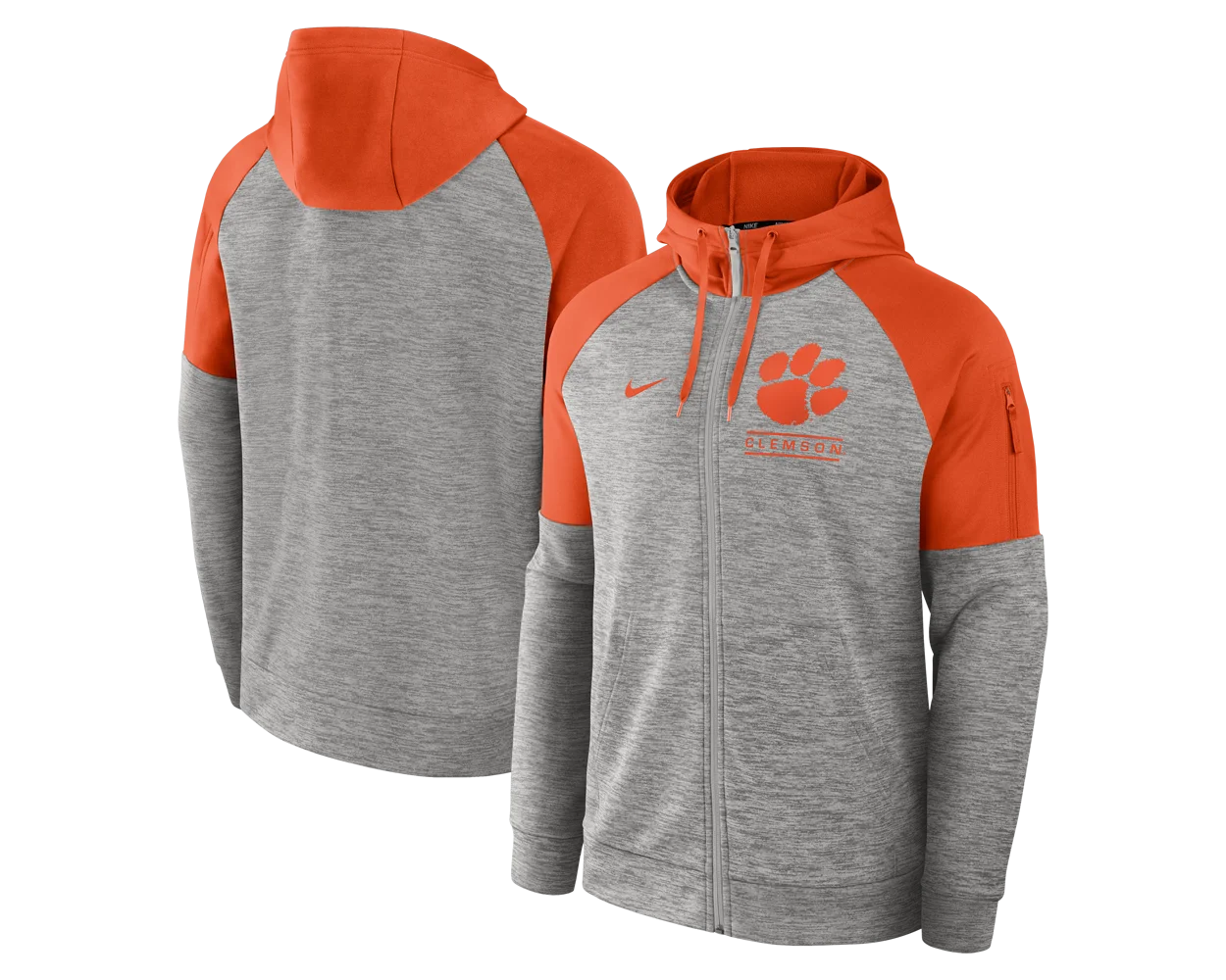Clemson Nike Full Zip Fitness Hoodie