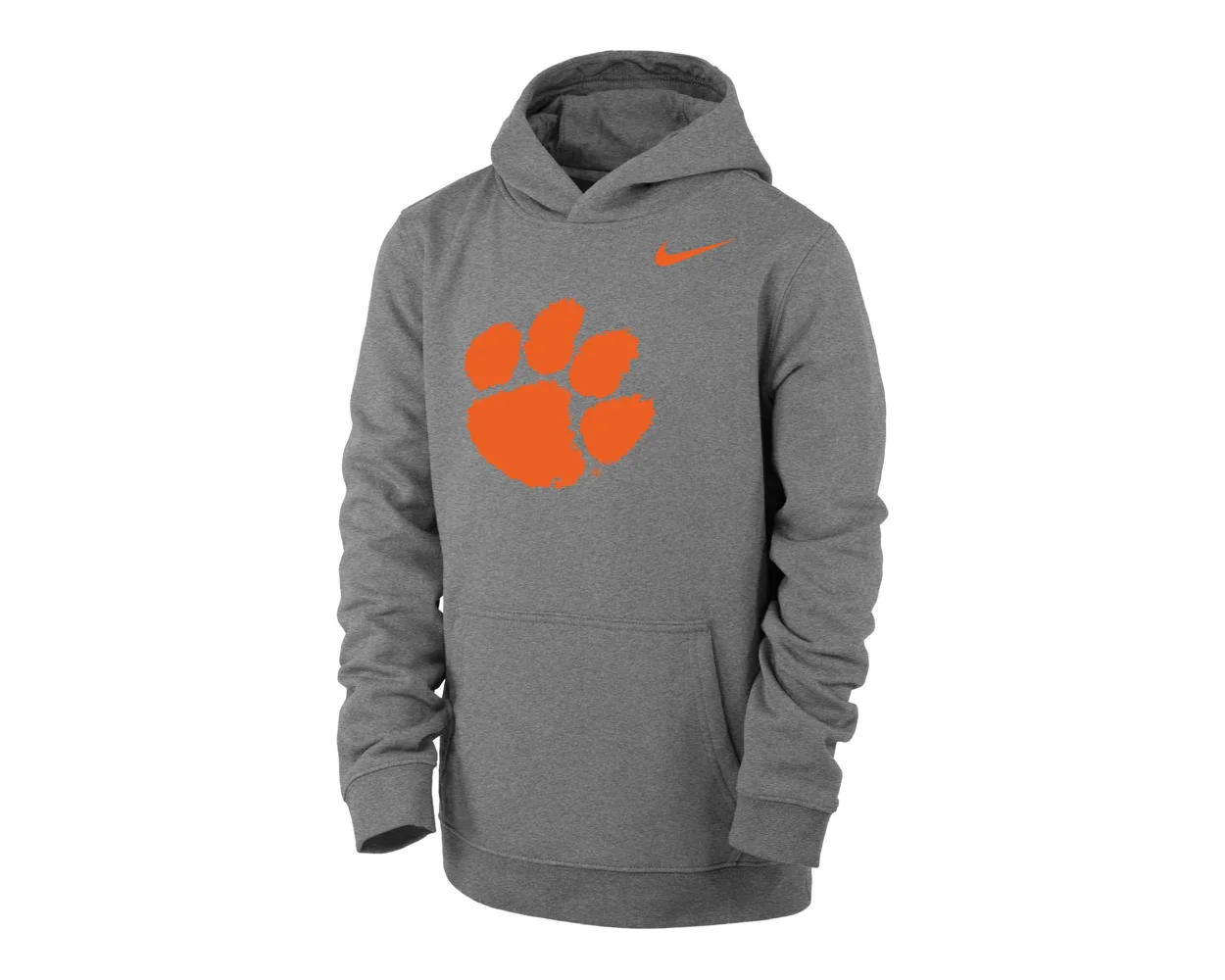 Clemson Nike Youth Paw Club Fleece Hoodie