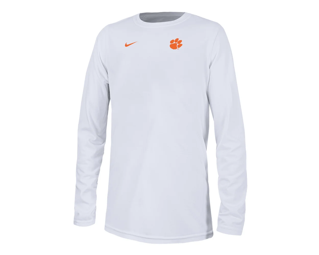 Clemson Nike Youth Legend Long Sleeve Small Logo Tee