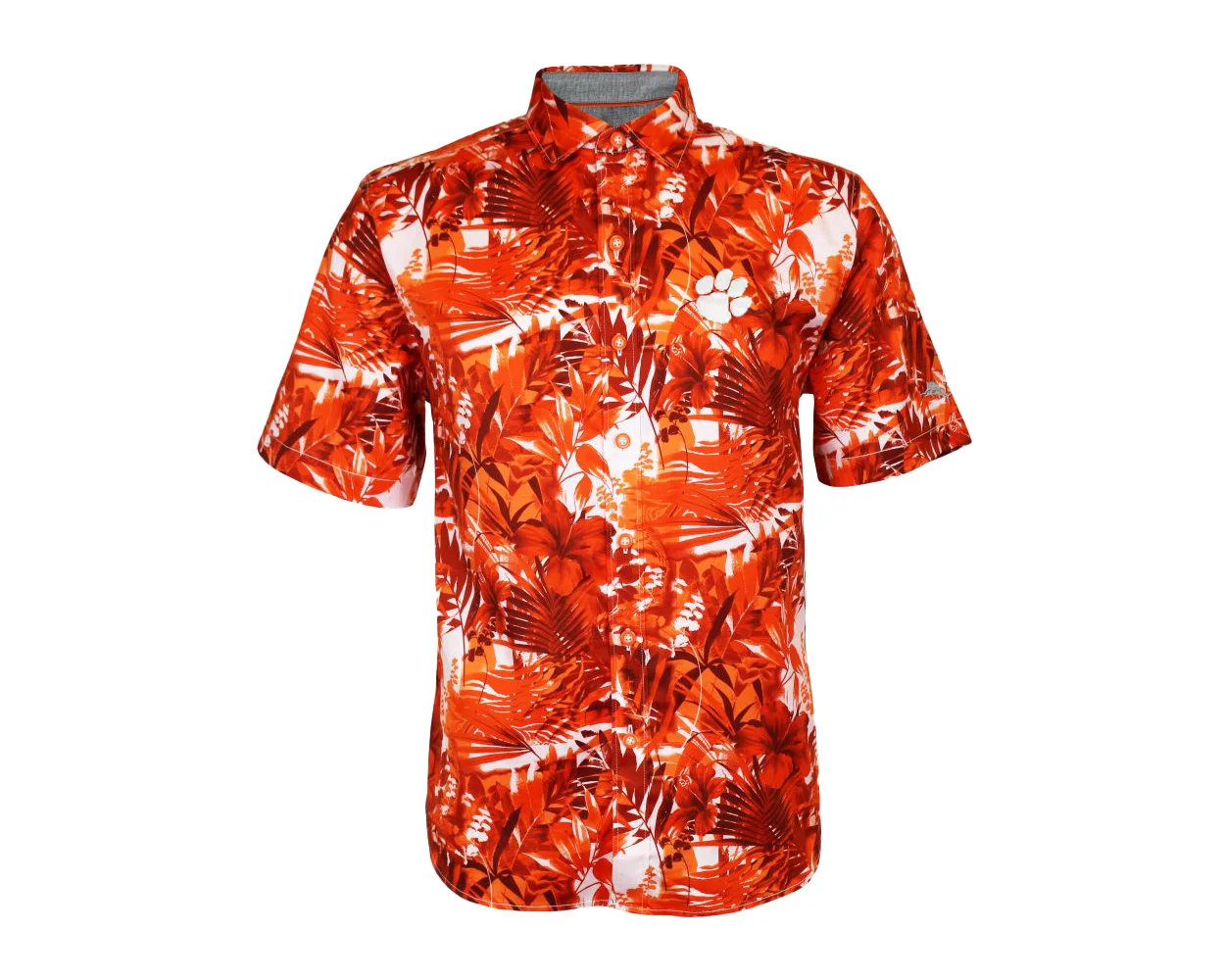 Clemson Tommy Bahama Sport Electric Blooms Camp Shirt