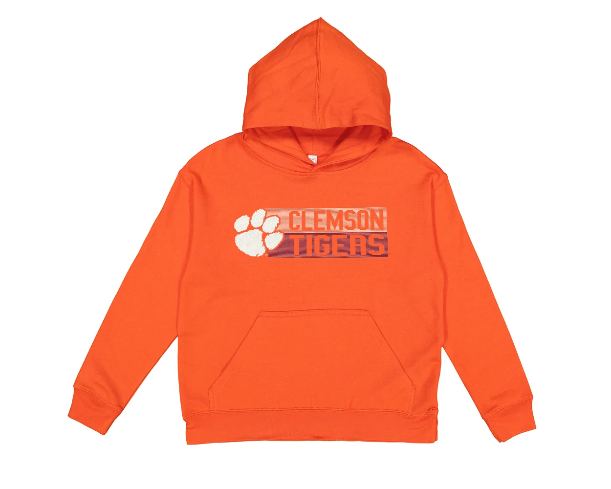 Clemson Youth Stripes Long Sleeve Hoodie