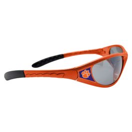 FTH Clemson Tigers Black Sports Elite Style Sunglasses with Logo on the Corners