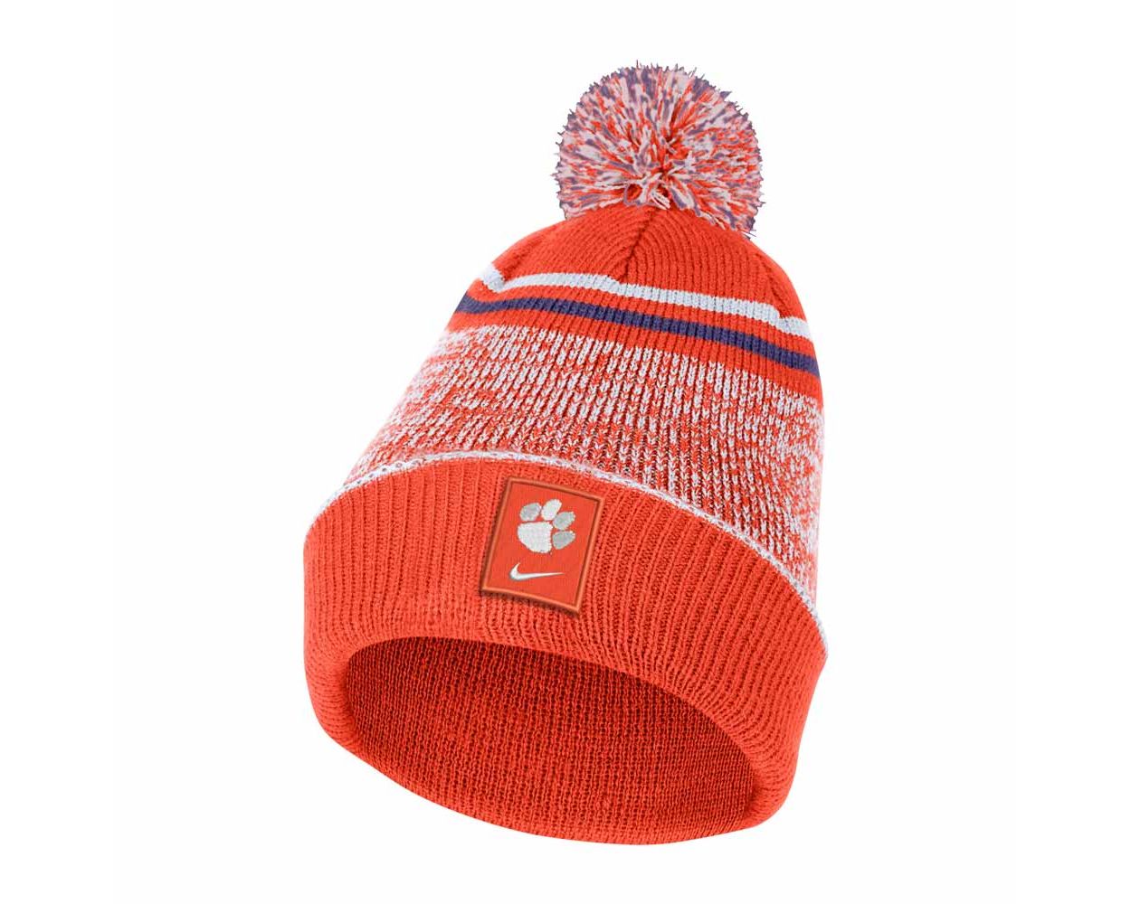 Clemson Nike Youth Sideline Pom Beanie