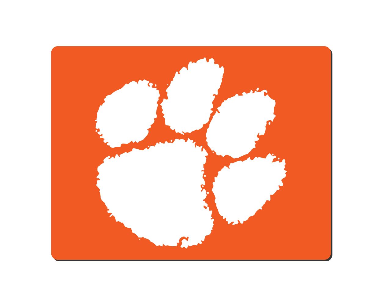 LeosWare Collegiate Football Team Logo Clemson University Creative Custom Gaming Square Mouse Pad with Non-Slip Waterproof Rubber for Laptop Computers Desk Pad 