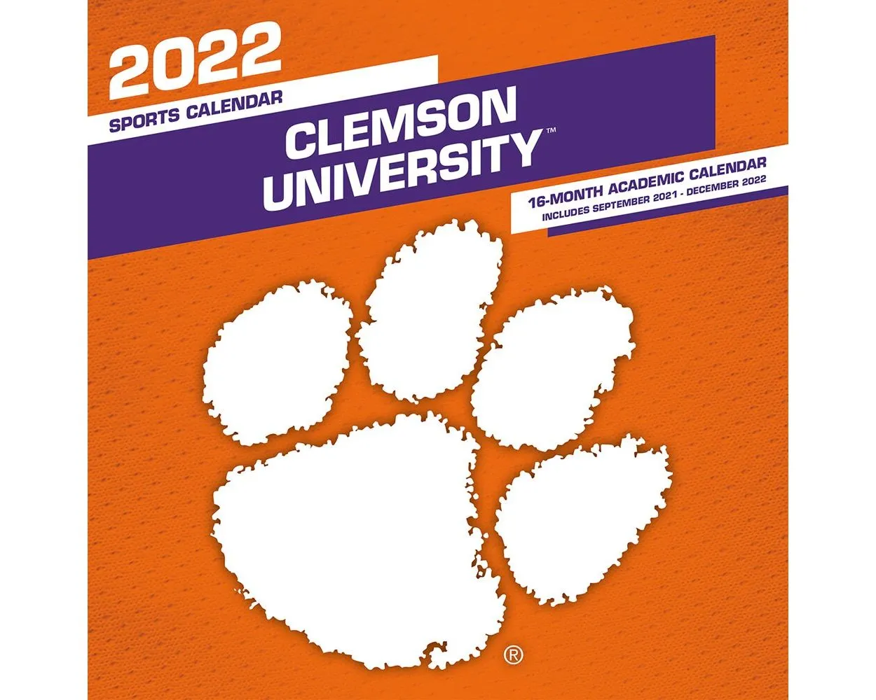 Clemson 2022 Wall Calendar
